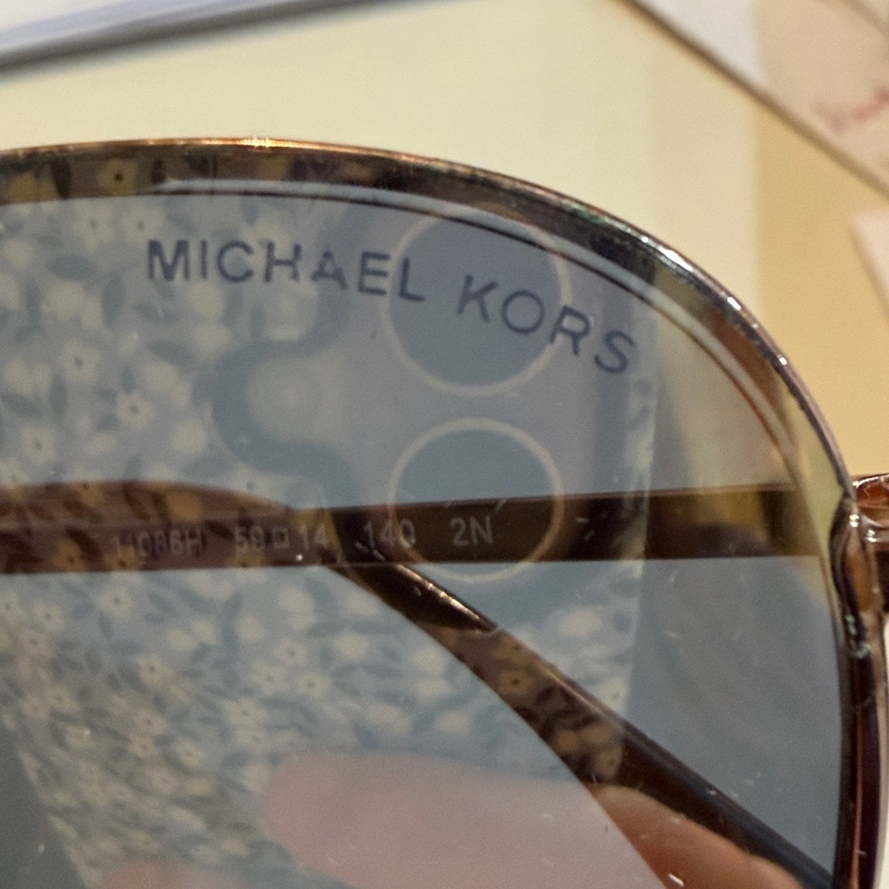 Michael Kors Kona Aviator Sunglasses (MK1089) - Rose Gold    designer lux luxury - Picture 5 of 7